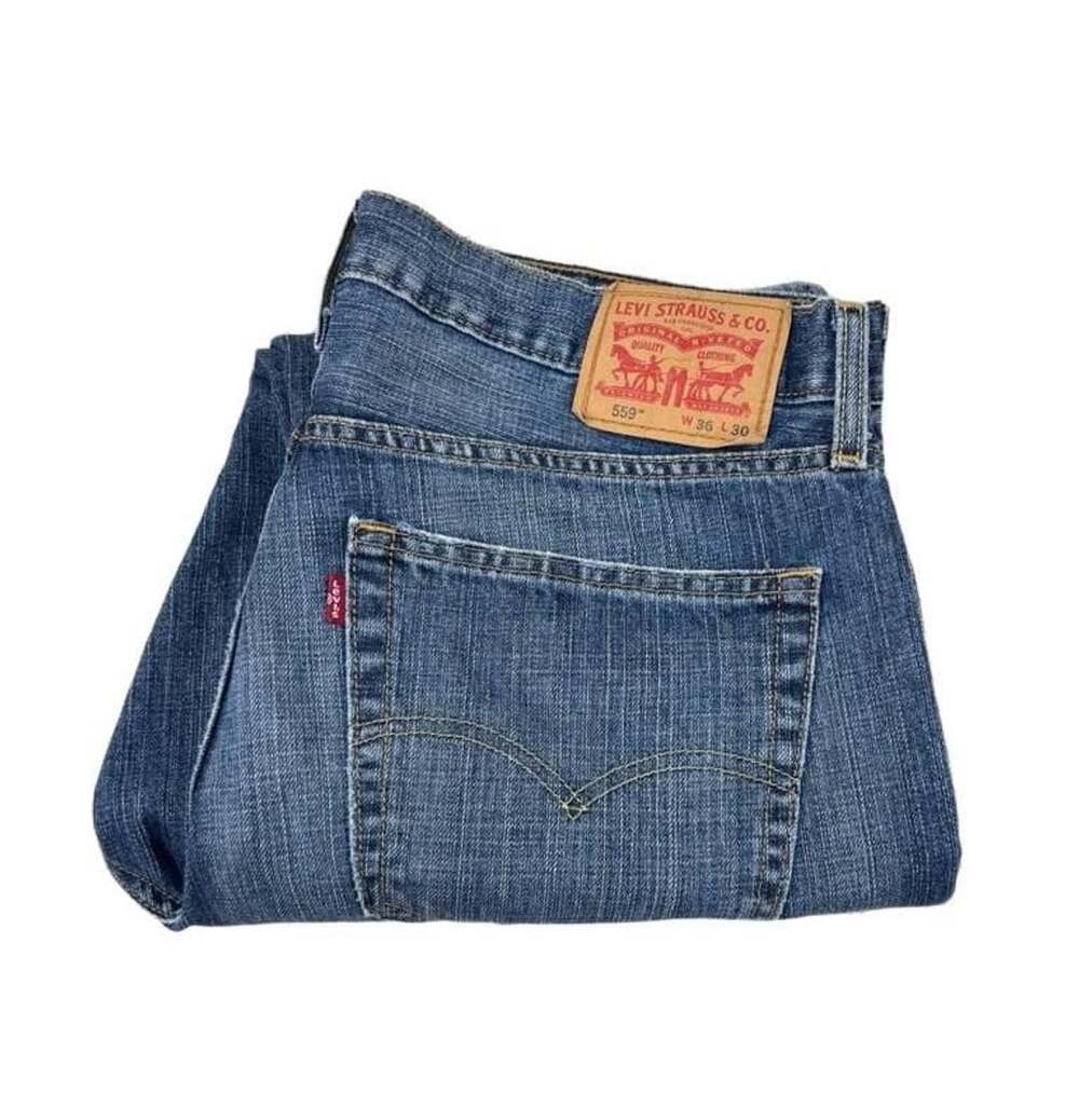 Levi's 559 Relaxed Straight Jeans W36 L30 Medium Wash Denim